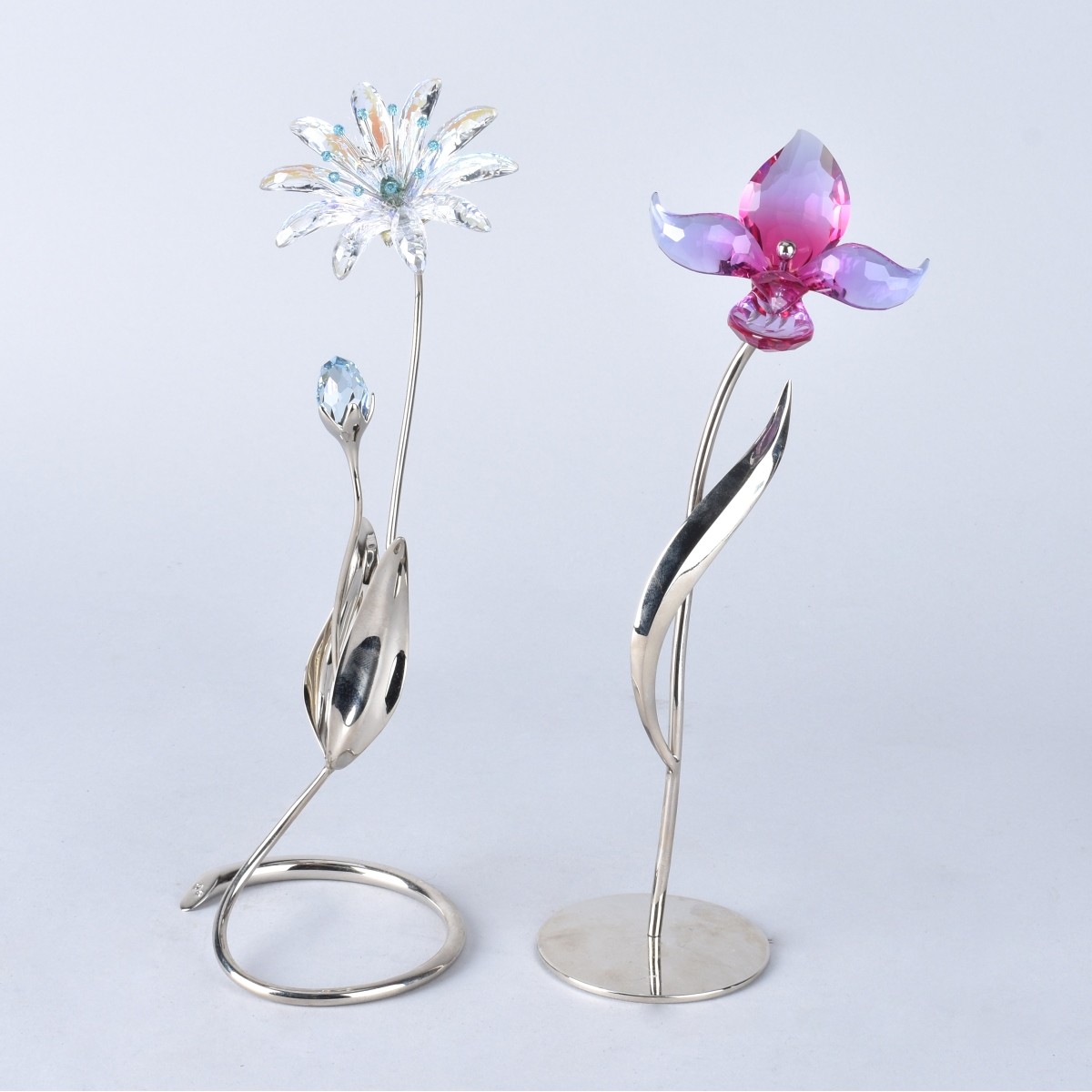 Two Swarovski Flowers