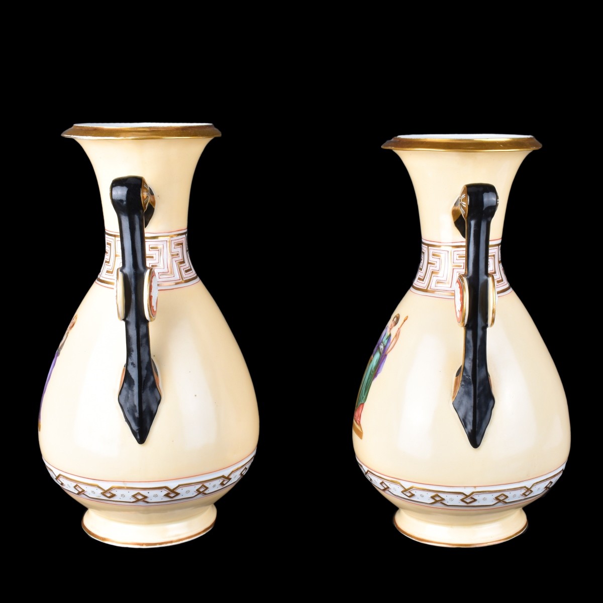Pair Old Paris Urns