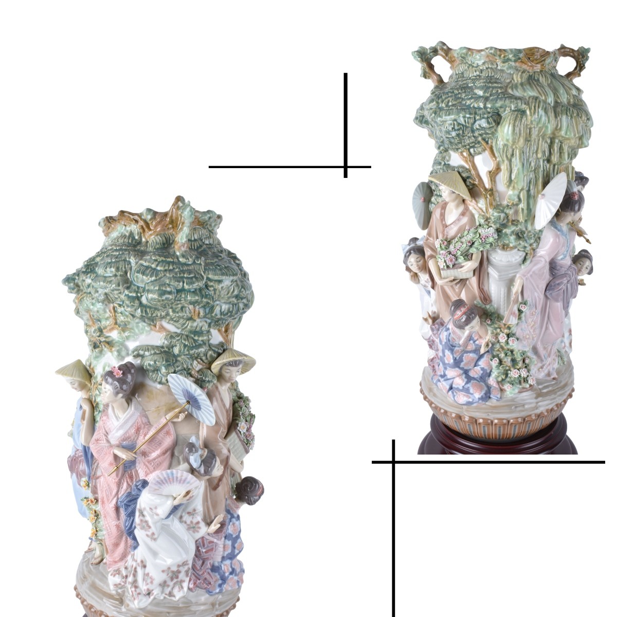 Lladro Jarron Japanese Vase