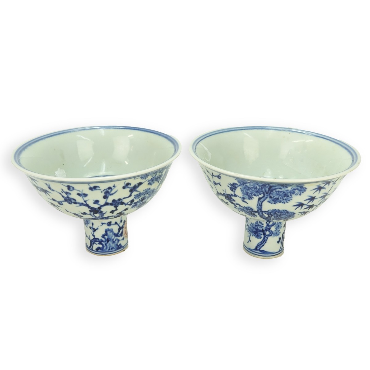 Chinese Pedestal Bowls