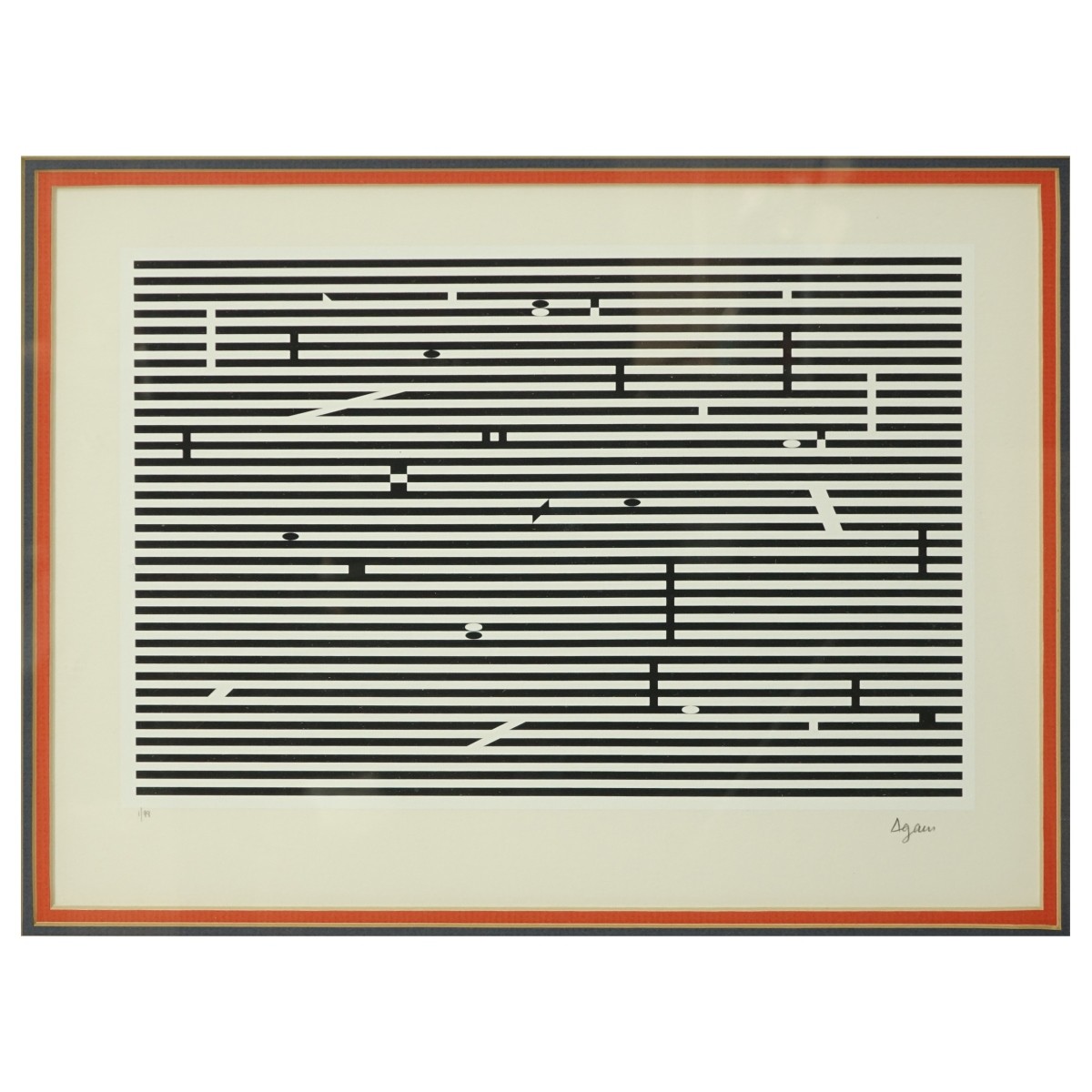 Yaacov Agam (b 1928) Serigraph