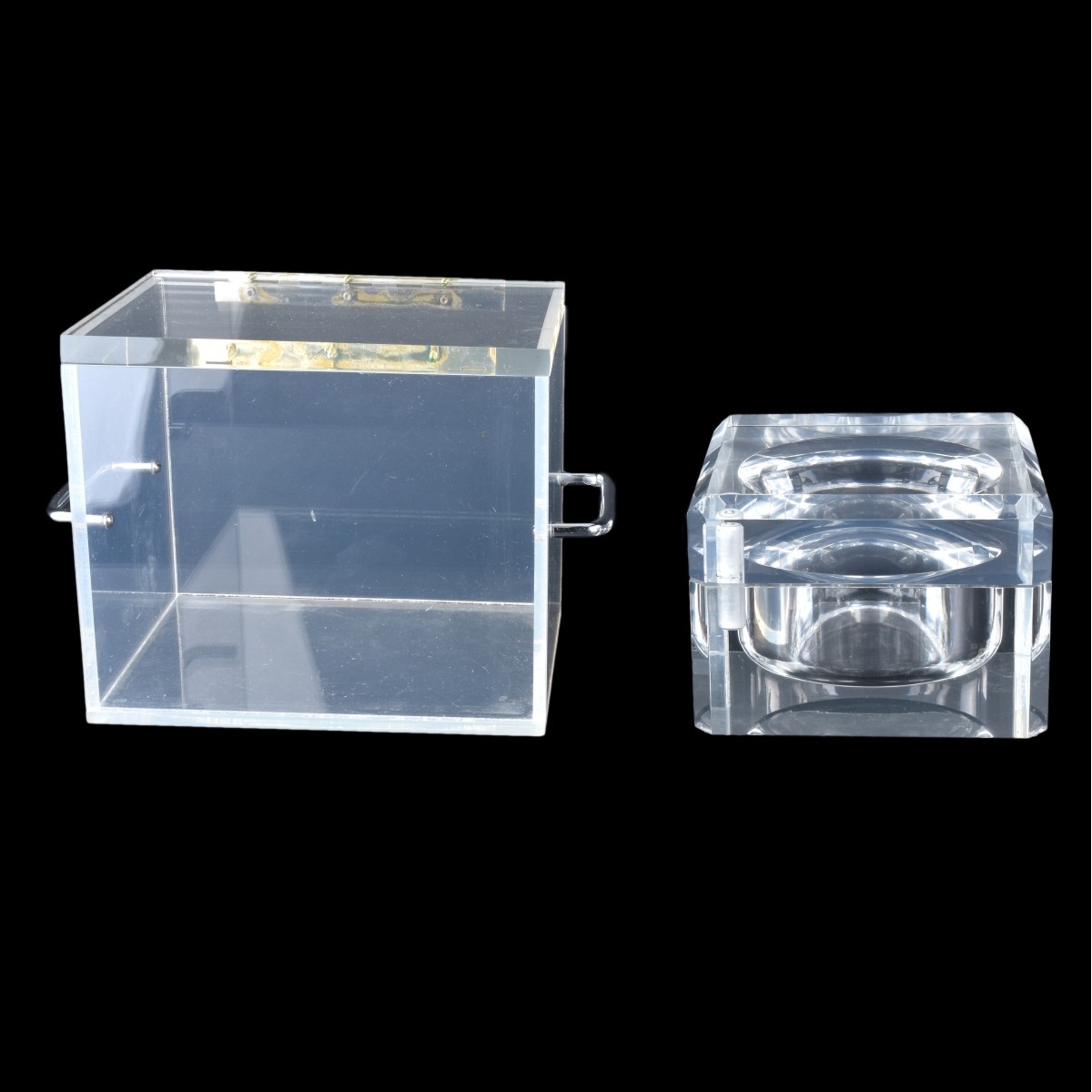 2 Lucite Boxes