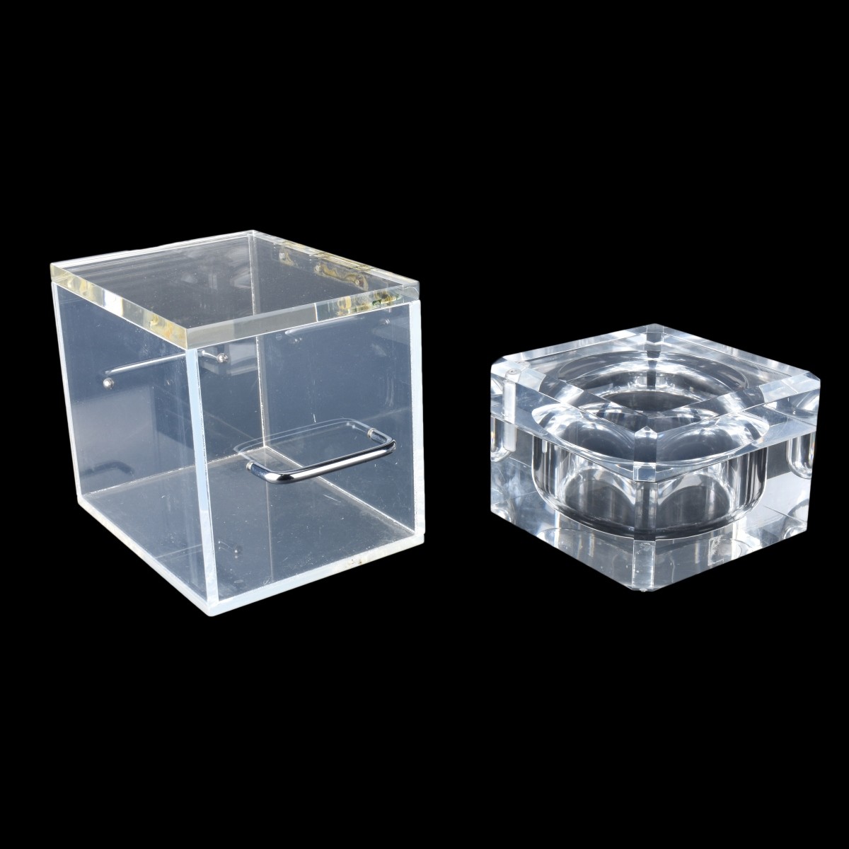 2 Lucite Boxes