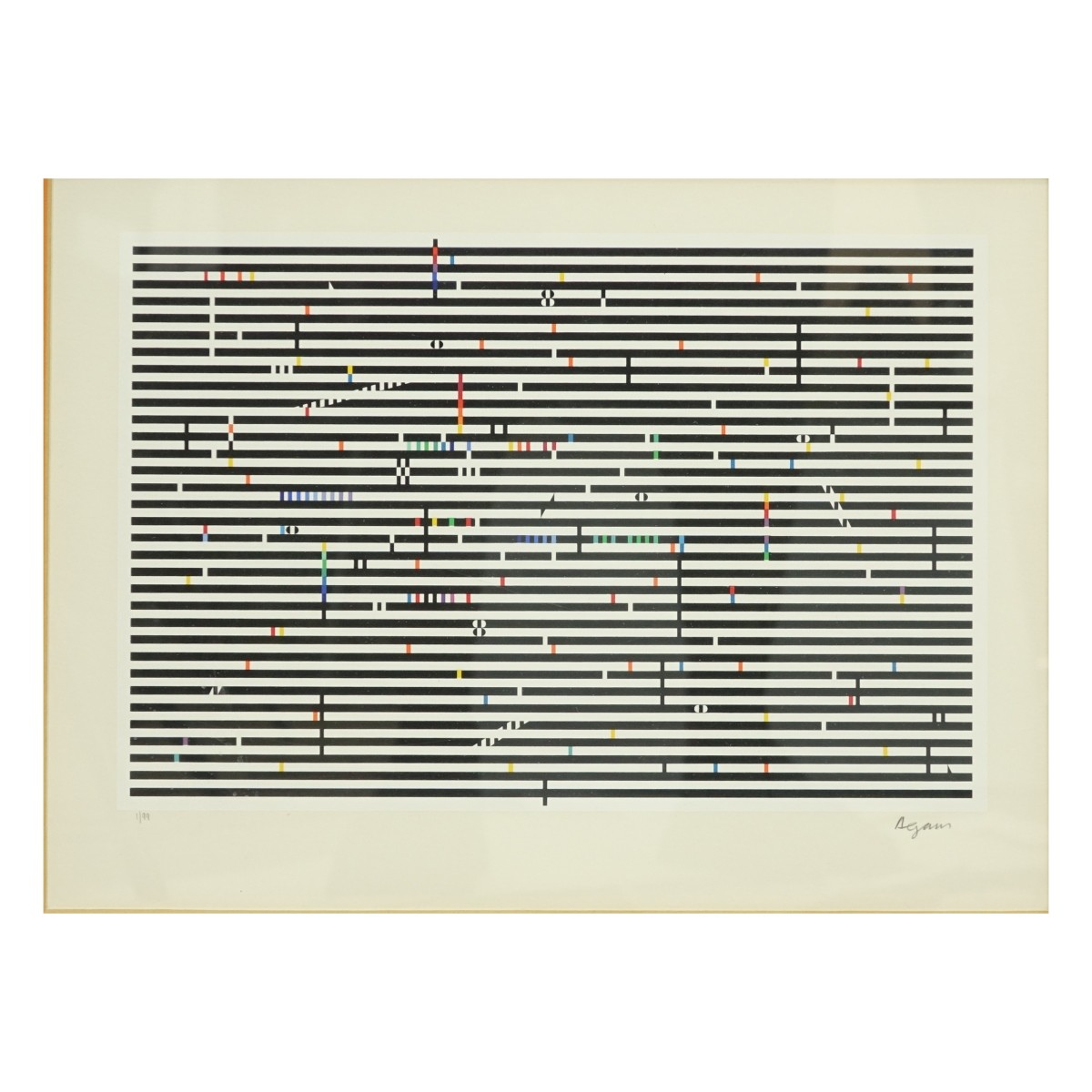 Yaacov Agam (b 1928) Serigraph