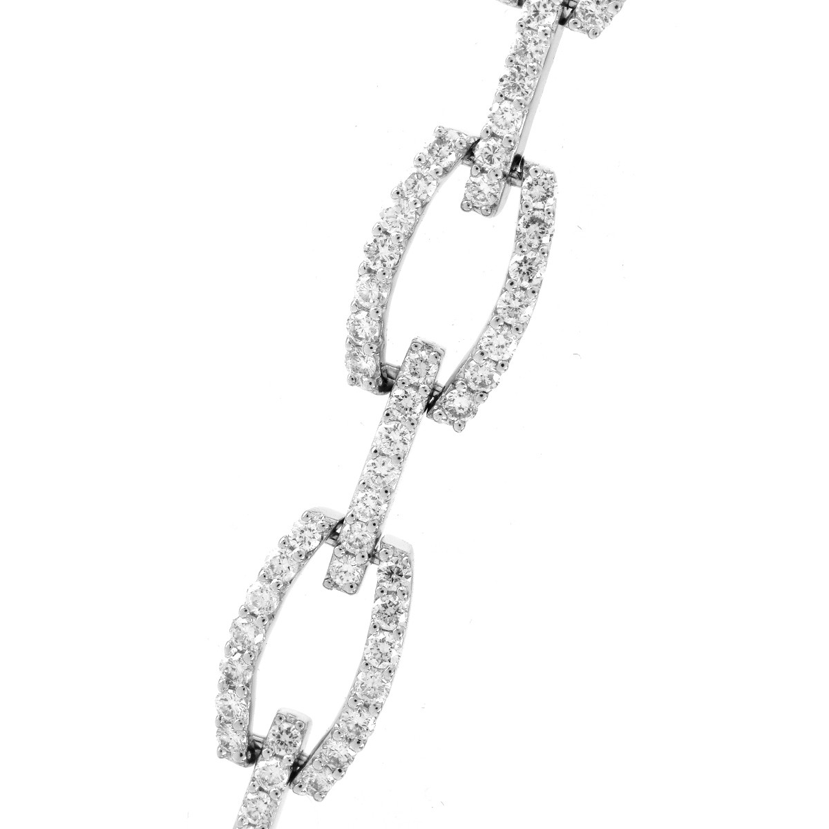 3.40ct TW Diamond and 18K Gold Bracelet