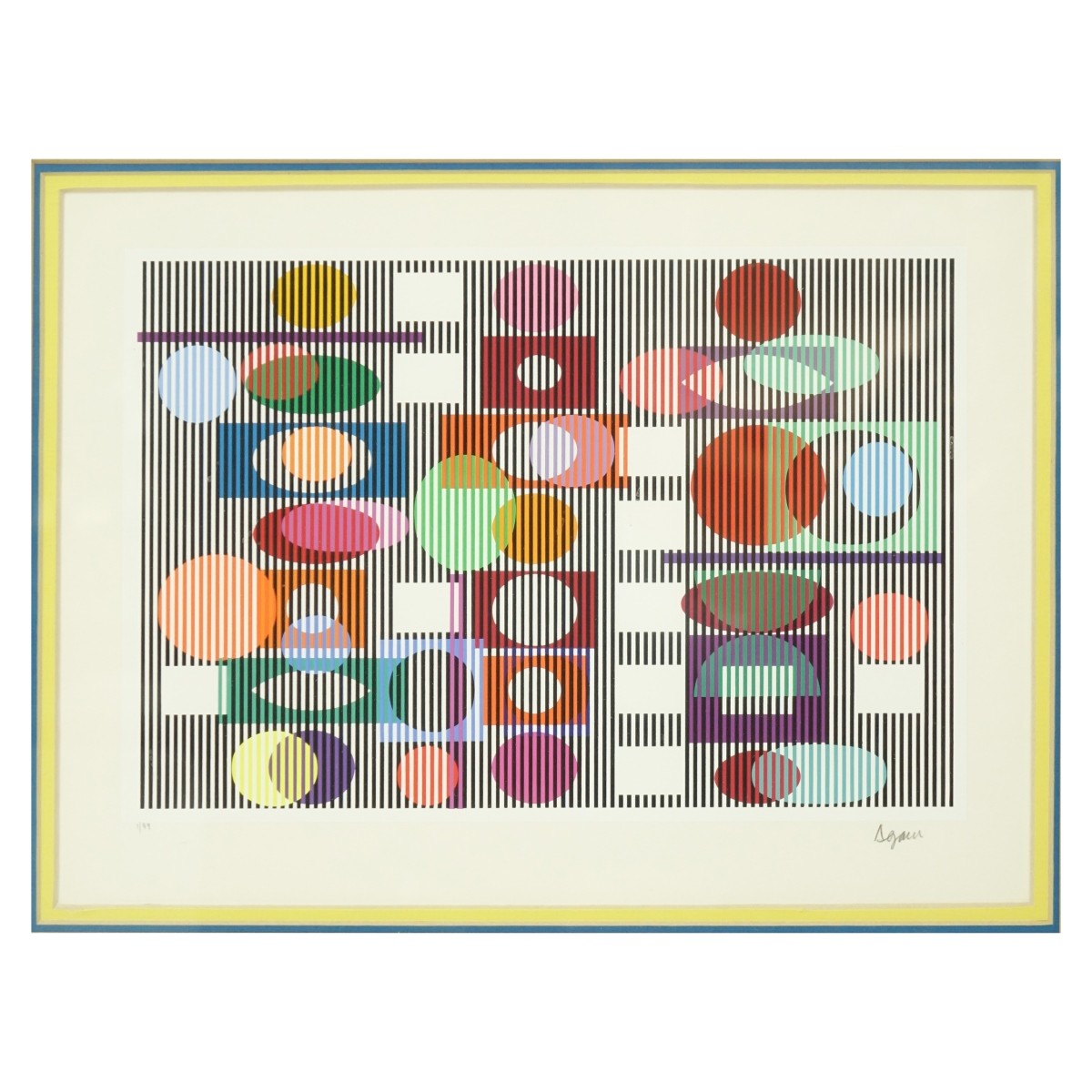 Yaacov Agam (b 1928) Color Serigraph