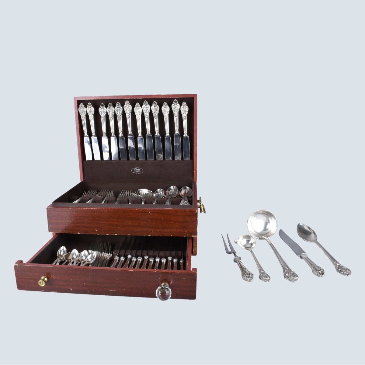 Portuguese Silver Flatware Set