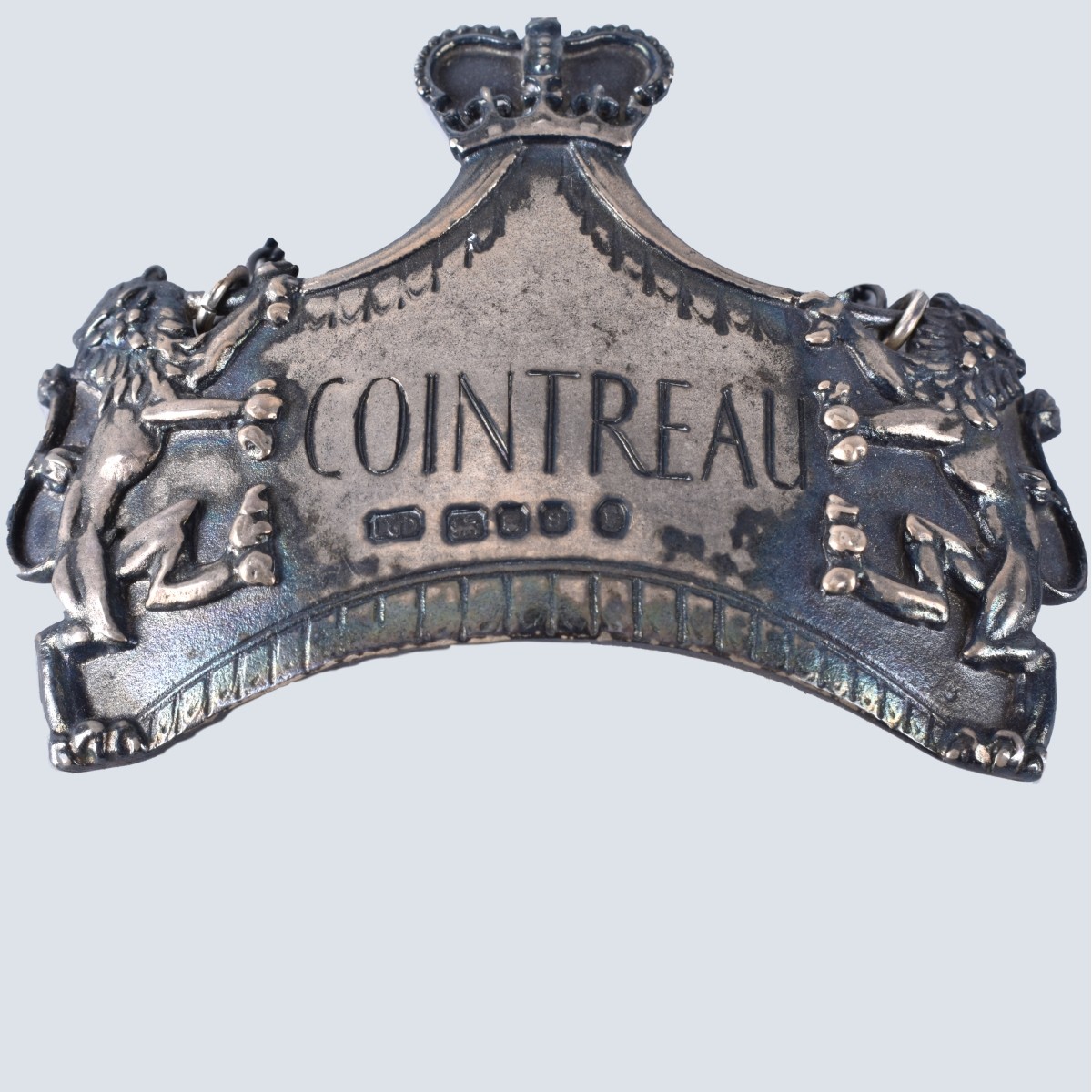 Four Silver Liquor Tags