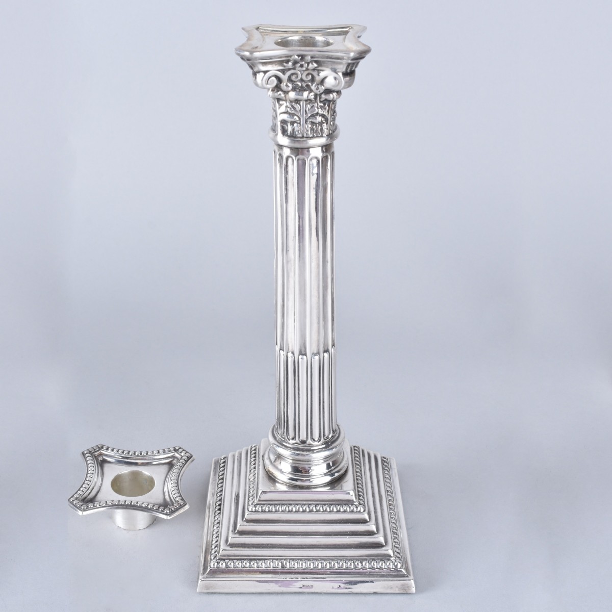 Two Pair Silver Candlesticks