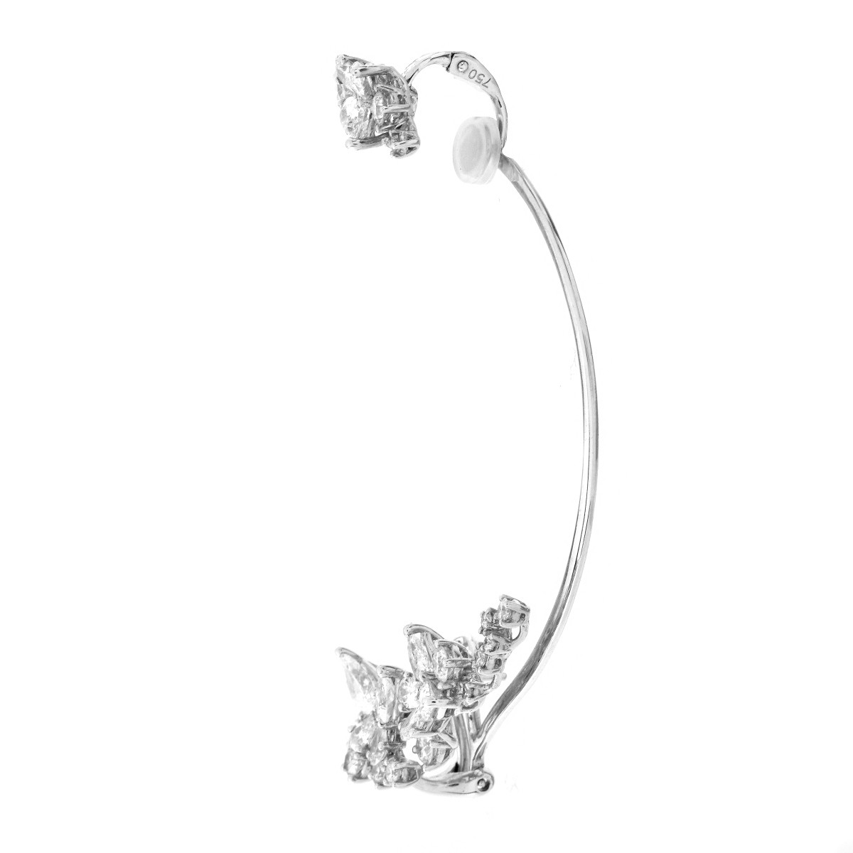 IGL 2.46ct TW Diamond and 18K Ear Cuff