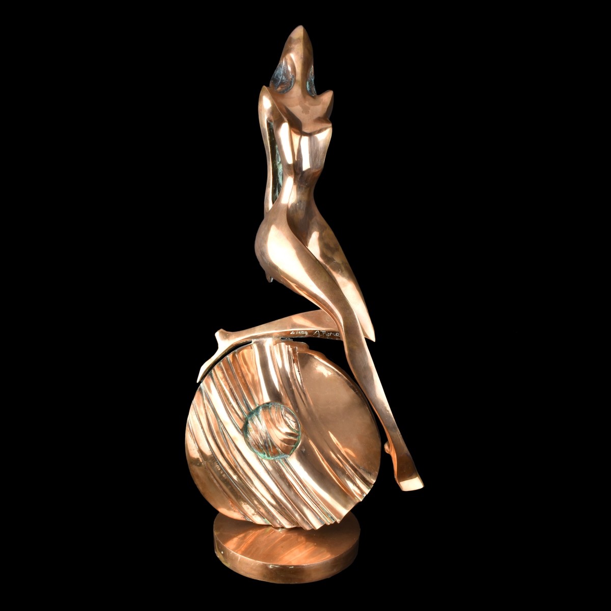 A. Florese Bronze Sculpture