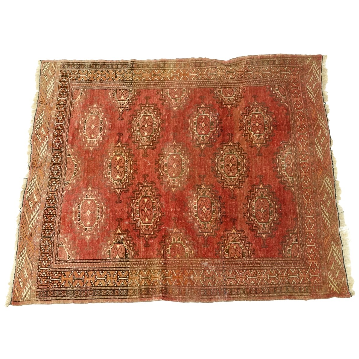 Semi-Antique Geometric Balouch Rug