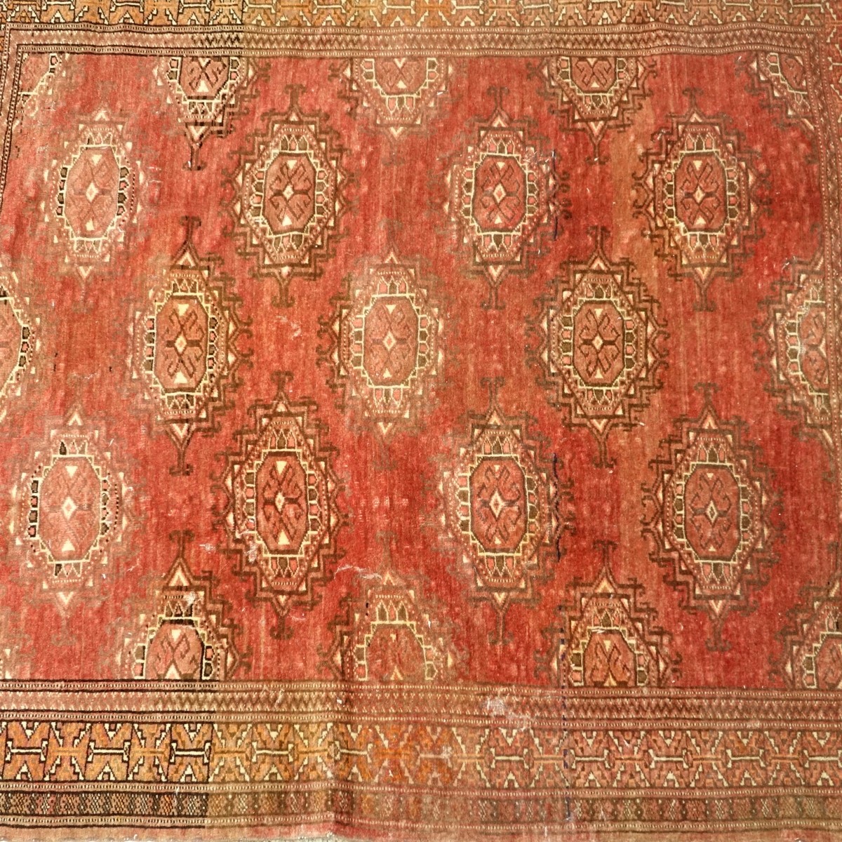 Semi-Antique Geometric Balouch Rug