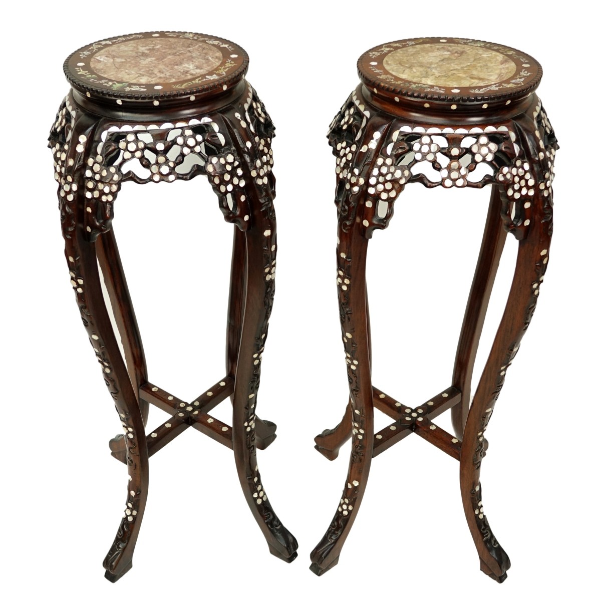 Pair of Chinese Pedestal Stands