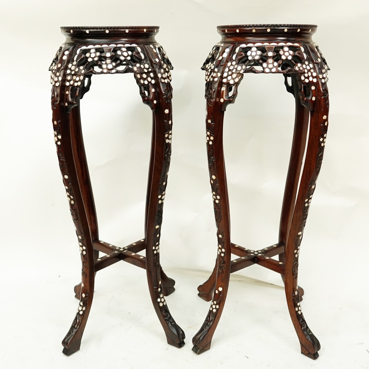 Pair of Chinese Pedestal Stands