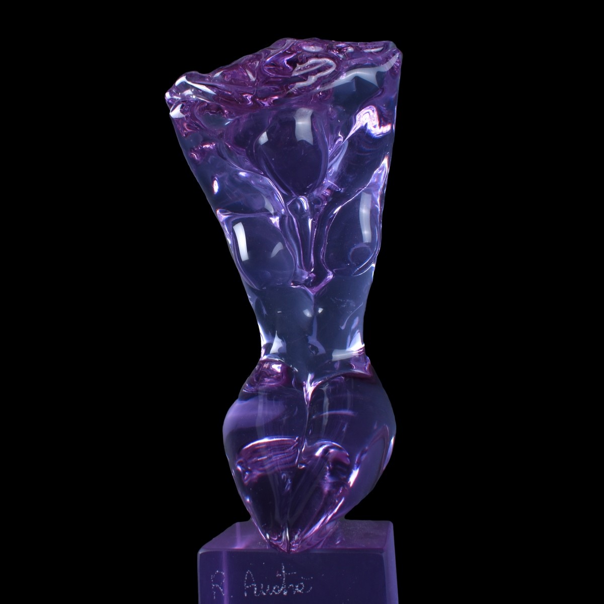 R. Auatra Art Glass Sculpture