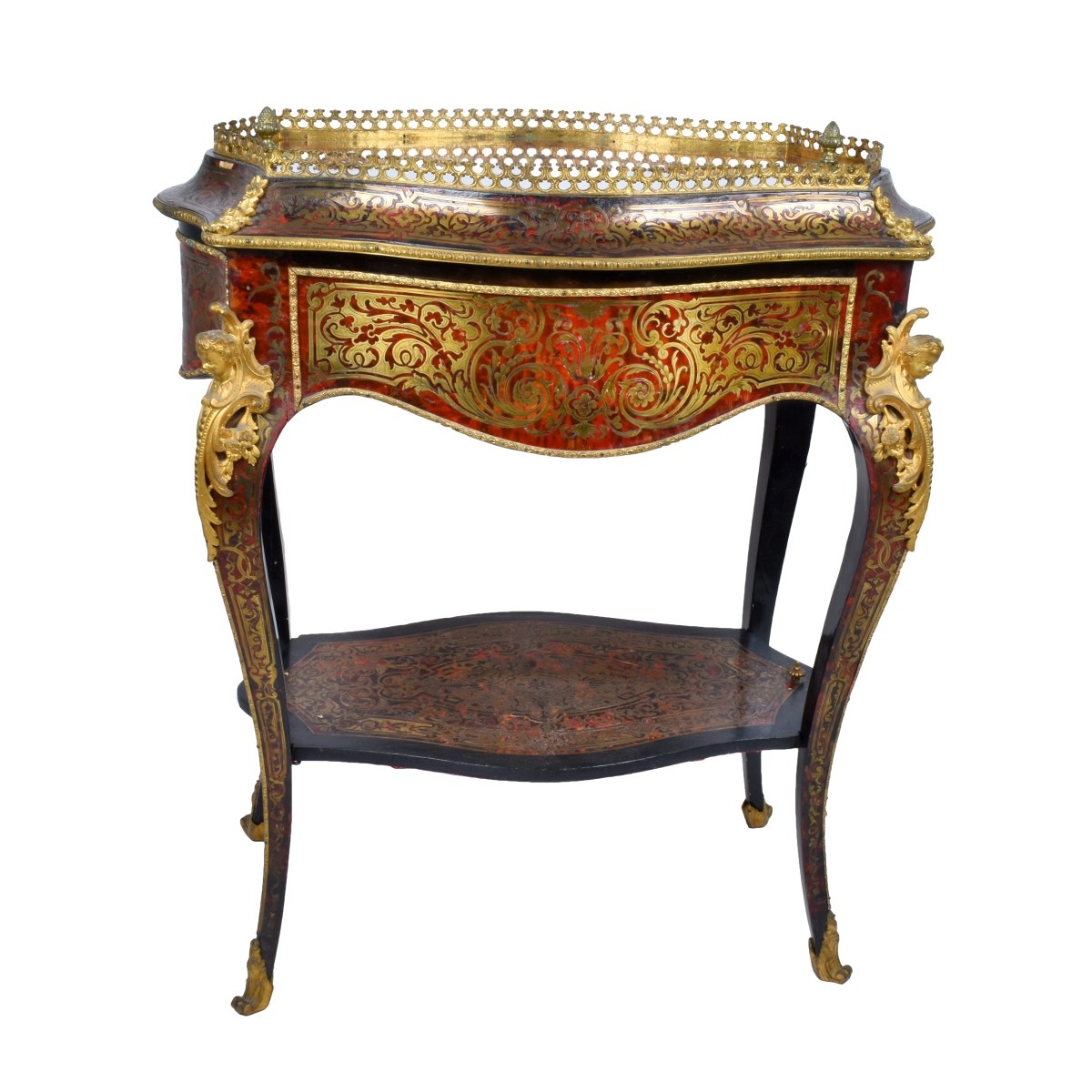 19th Century French Boulle Vitrine Table