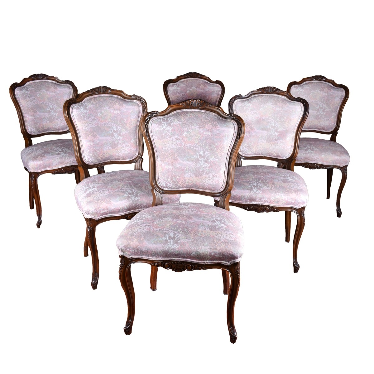 Set of Six (6) French Side Chairs