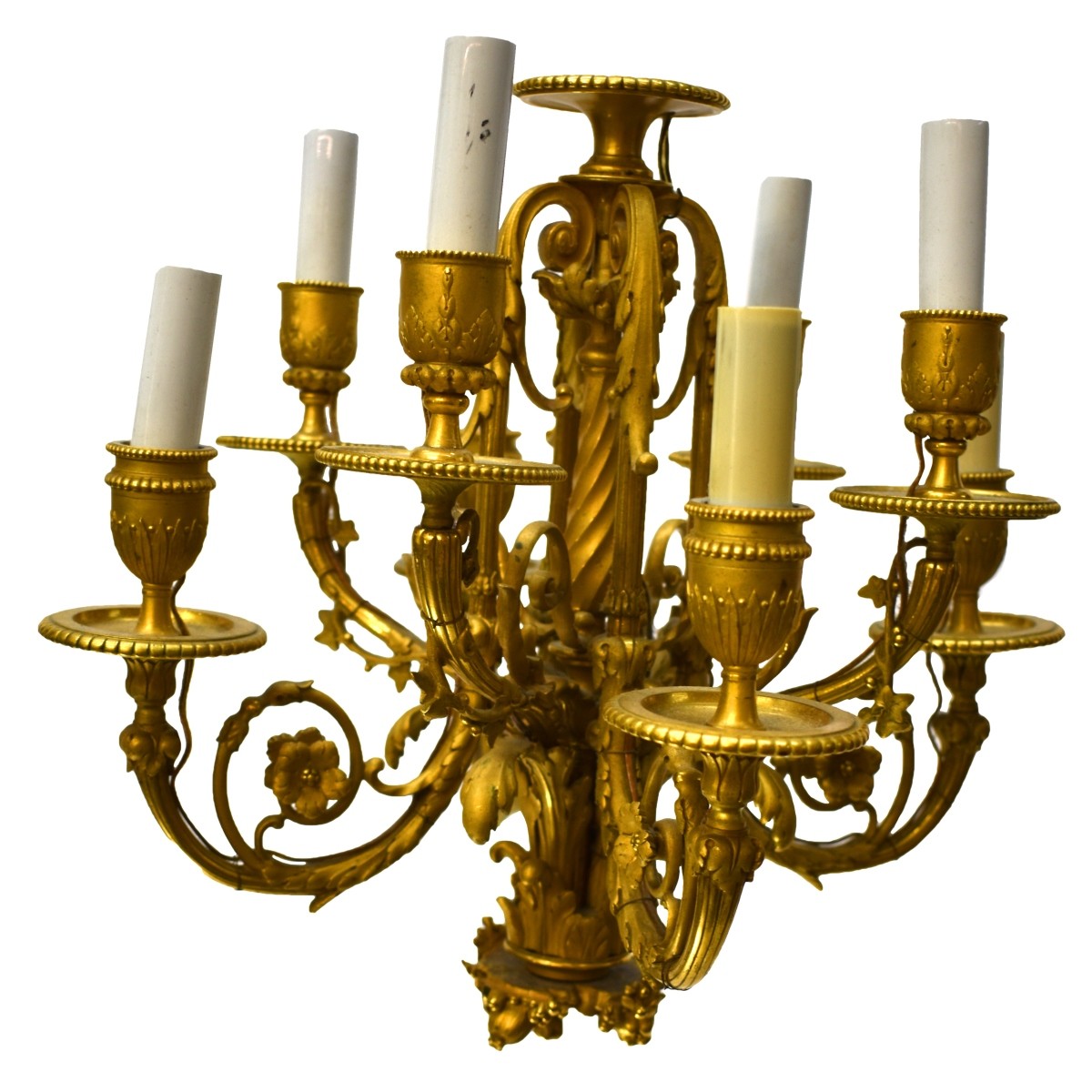 19th Century French Gilt Bronze Chandelier