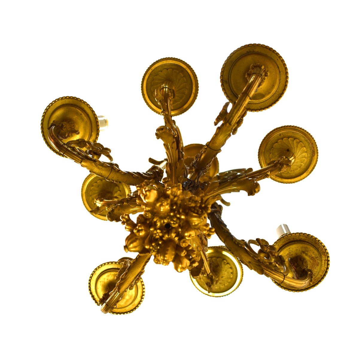 19th Century French Gilt Bronze Chandelier