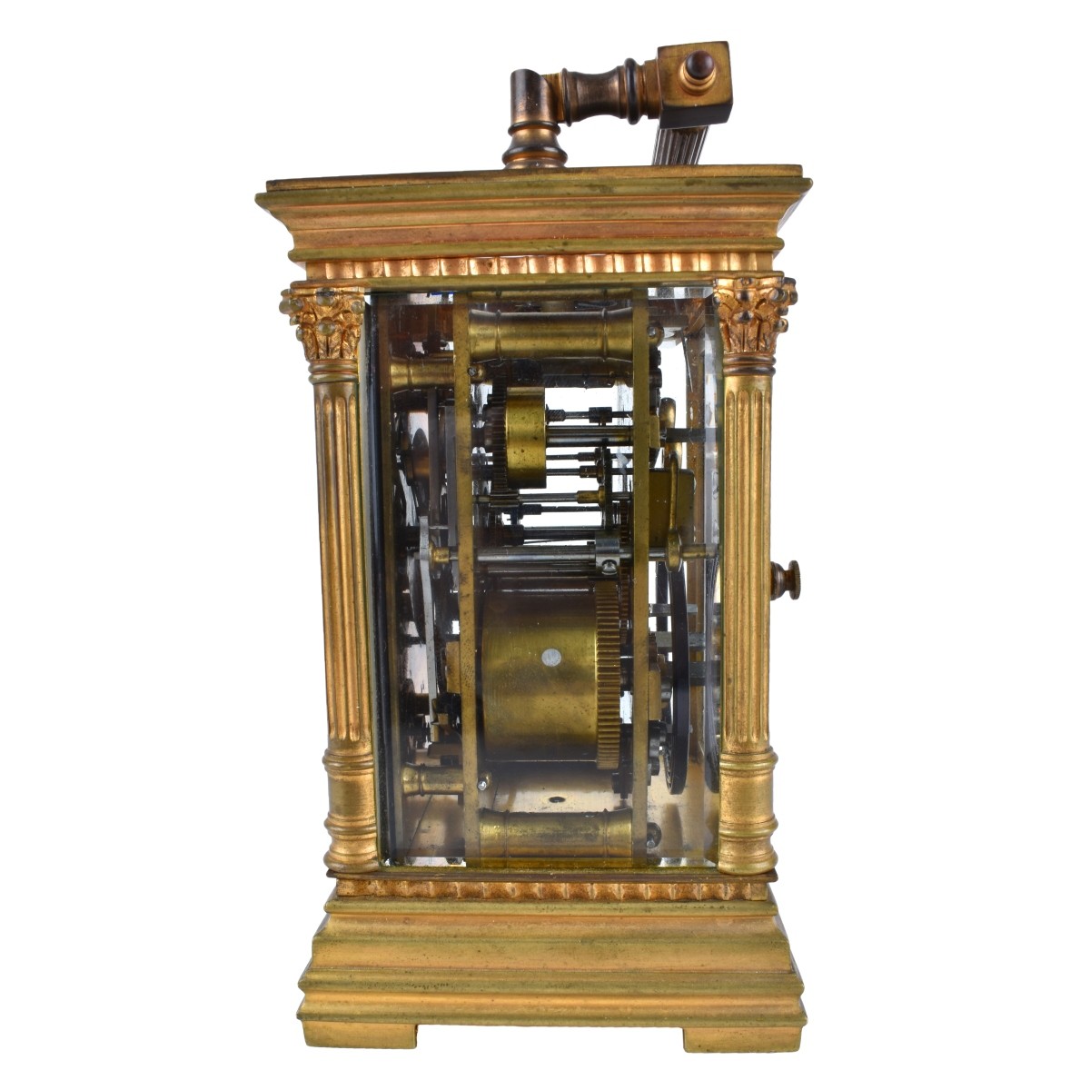 Antique Gilt Brass Carriage Clock