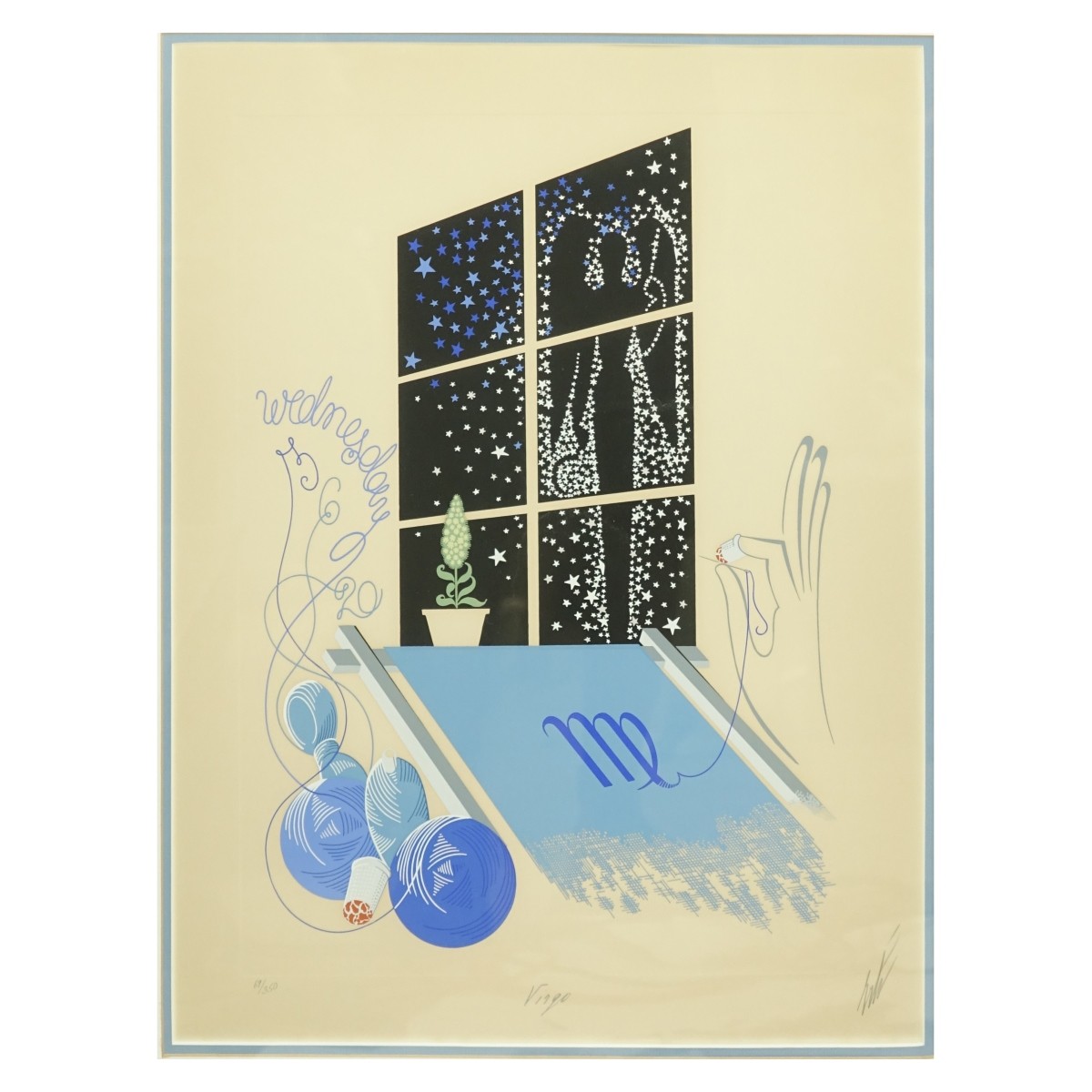 Erte Virgo Serigraph