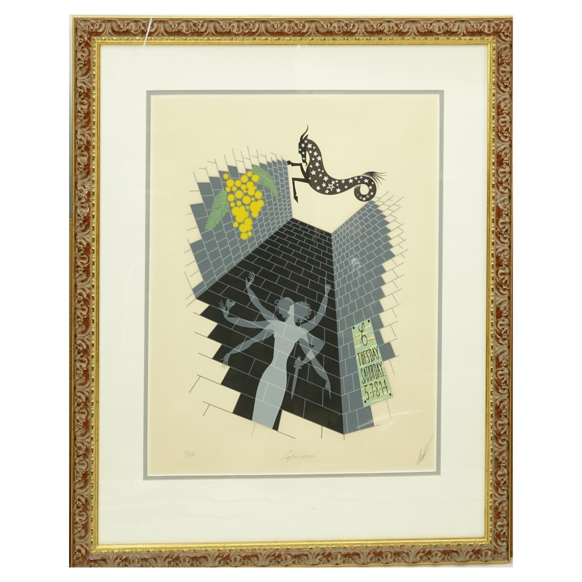 Erte Capricorn Serigraph