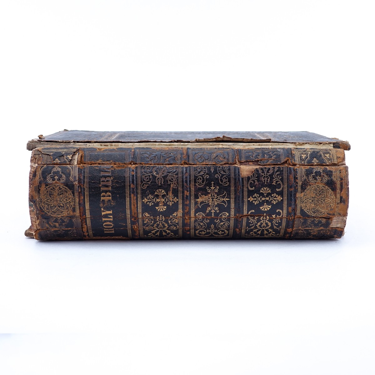 Harper and Brothers, Publishers, New York, 1846, Large Leather Bound Illuminated Bible. Includes th