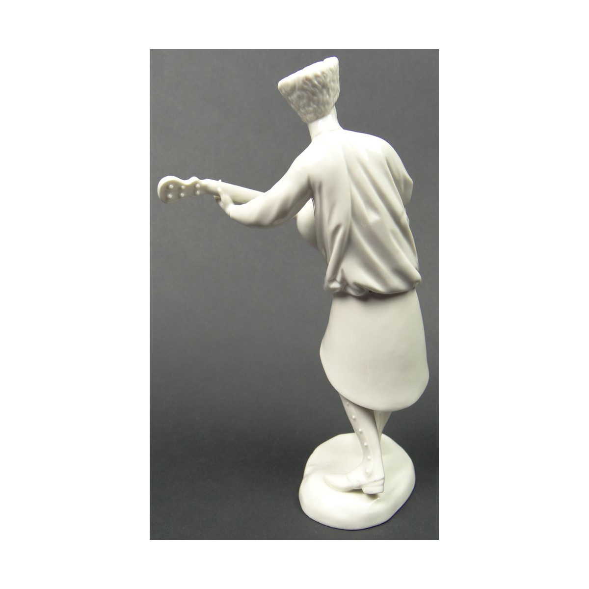 Vintage Nymphenburg Porcelain Figure of a "Guitarist" Signed on Base Nymphenburg with Green Undergl