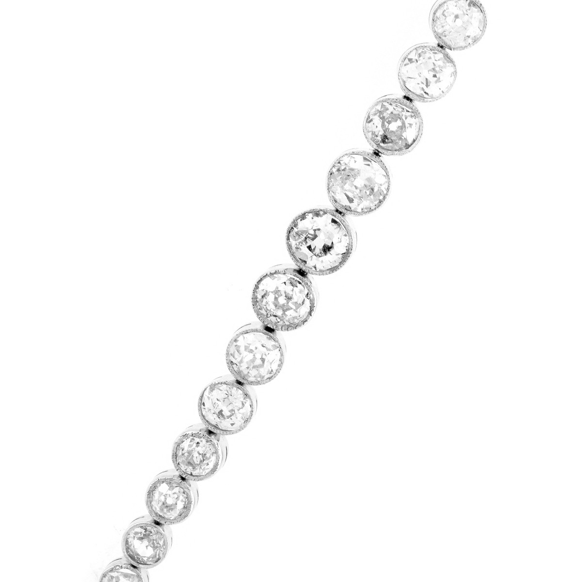 13.0ct TW Diamond and Platinum Bracelet