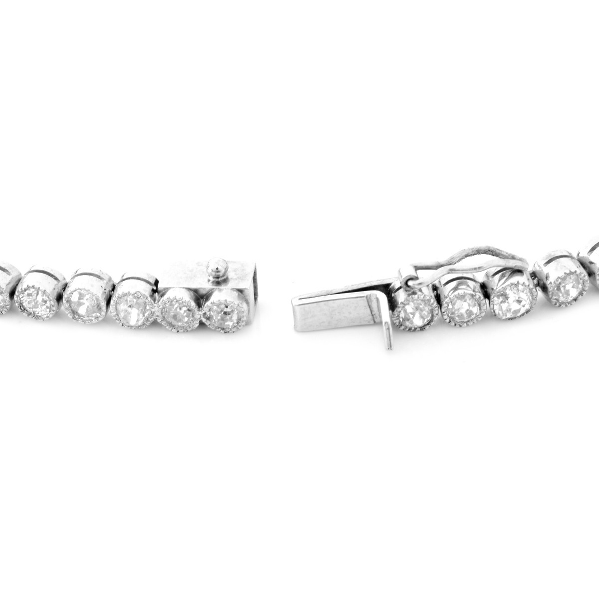 13.0ct TW Diamond and Platinum Bracelet