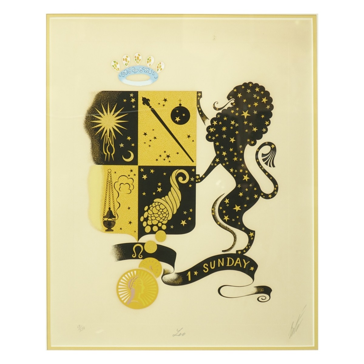 Erte Leo Serigraph