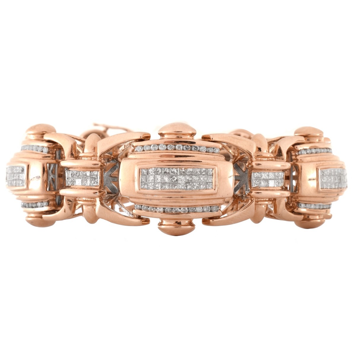 Diamond and Pink Gold Bracelet