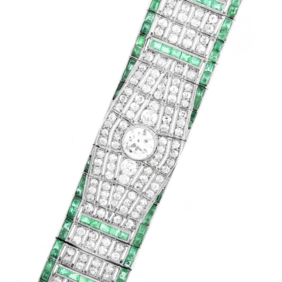 Art Deco Diamond and Platinum Bracelet