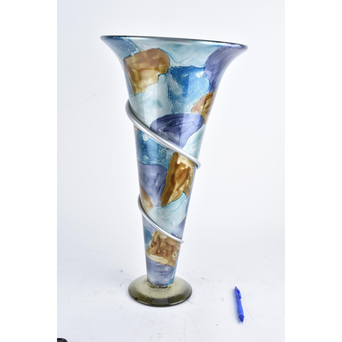 Large Art Glass Vase