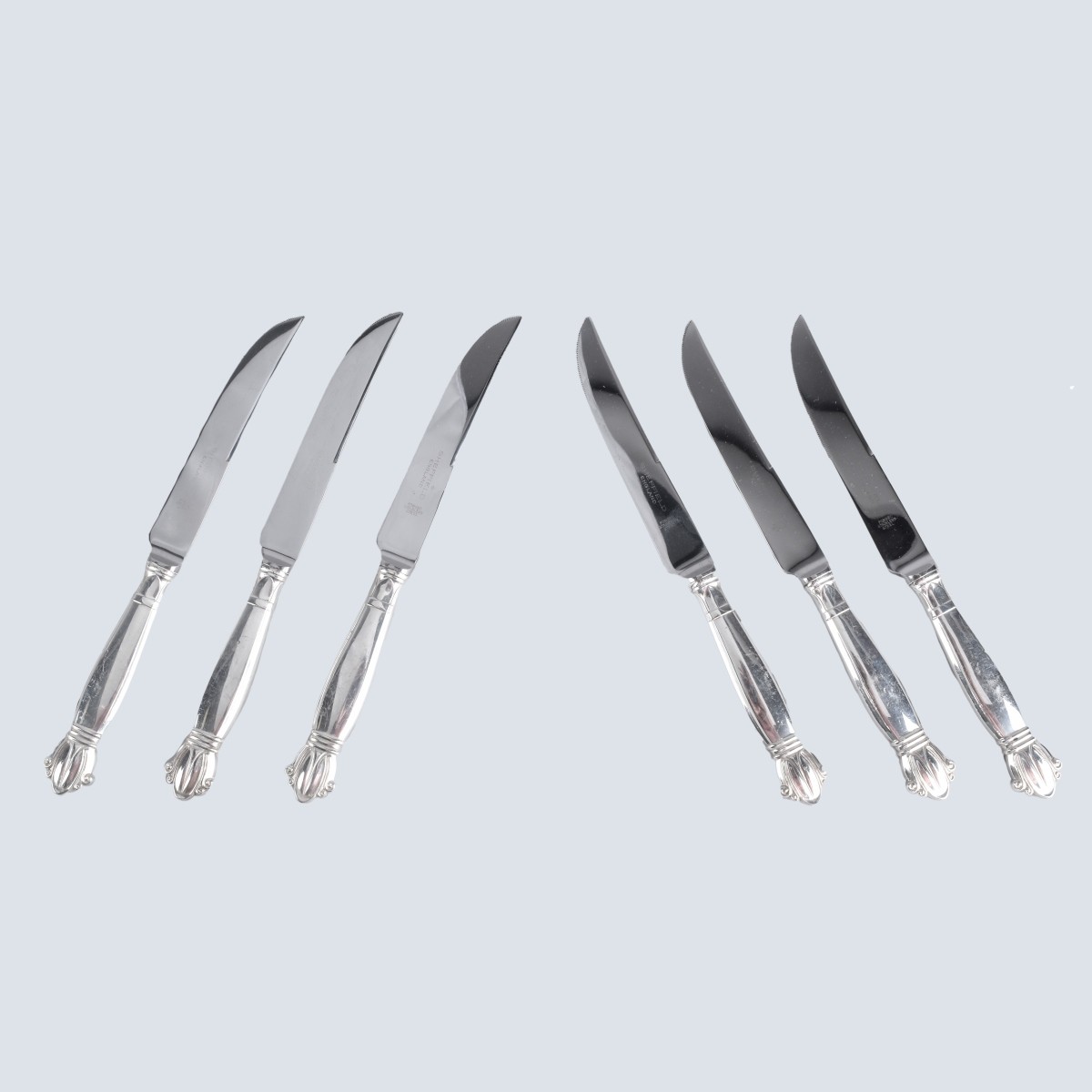 6 Web Sterling Steak Knives