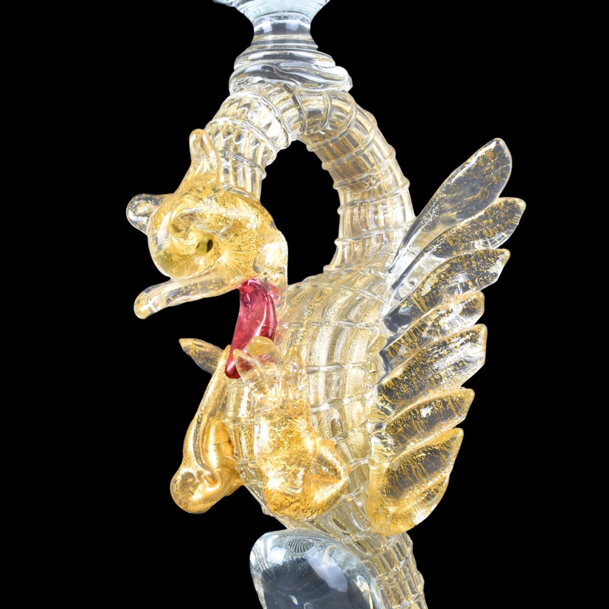 Venetian Glass Dragon Goblet