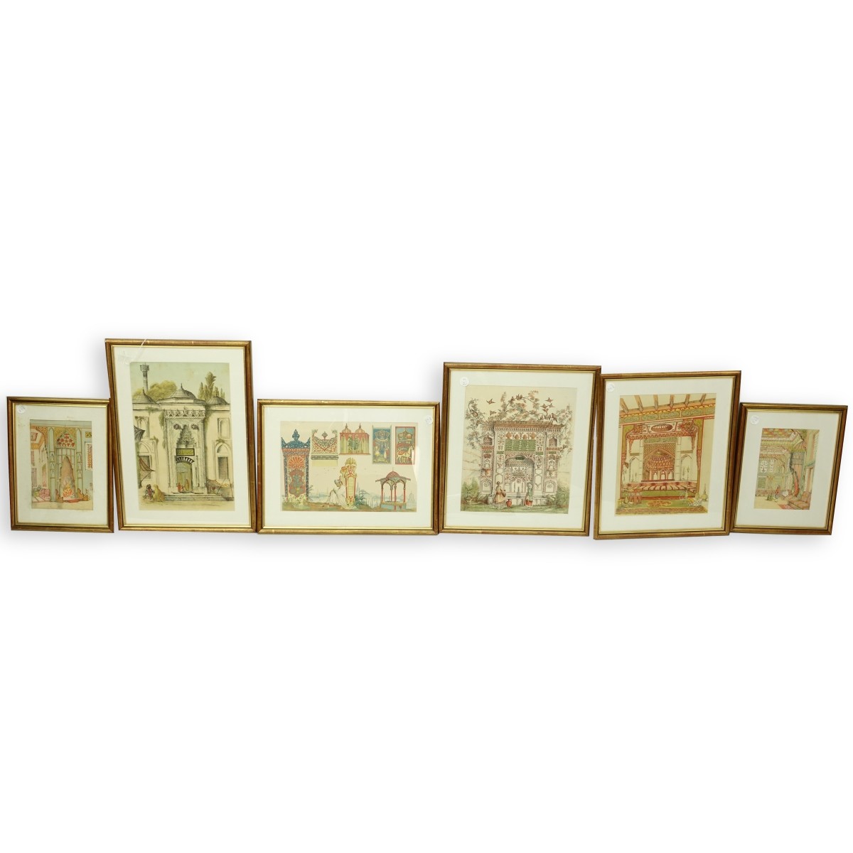 Six (6) French School Lithograph Prints