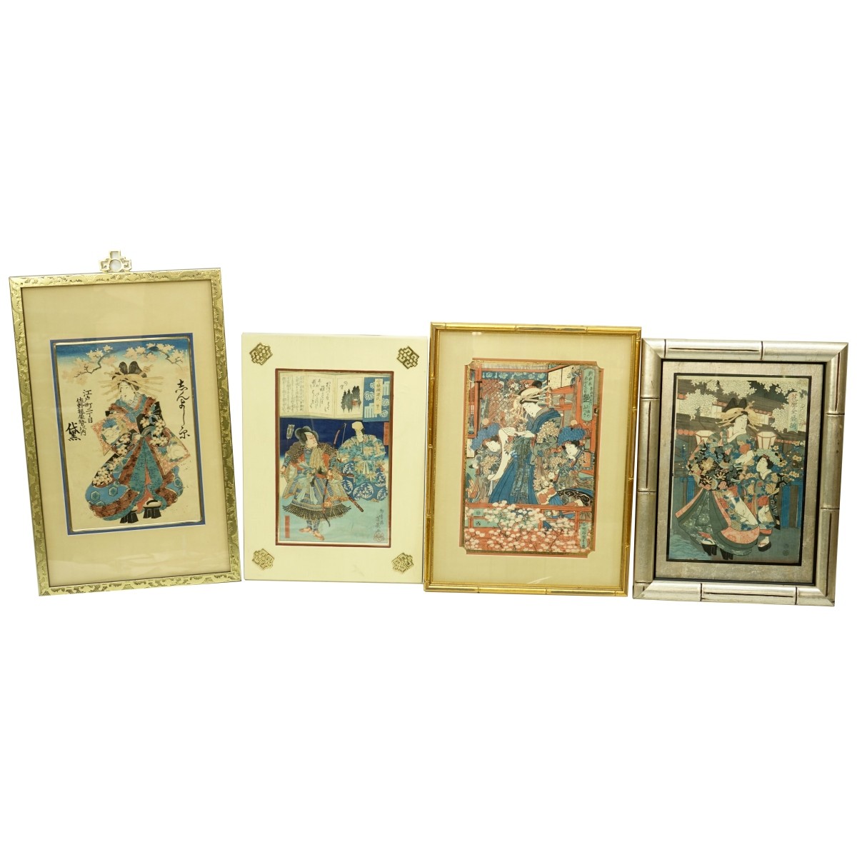 4 Japanese Woodblock Prints