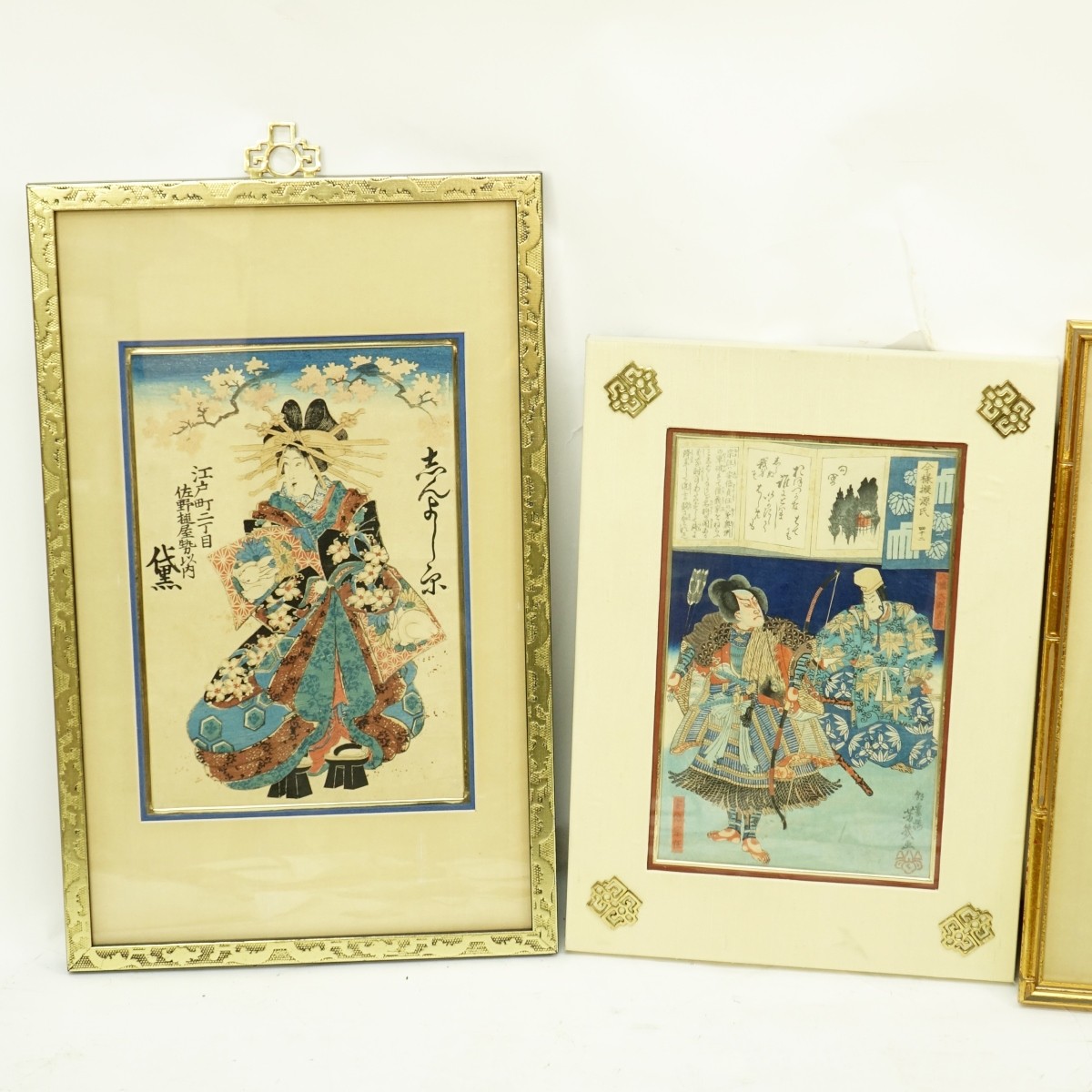 4 Japanese Woodblock Prints