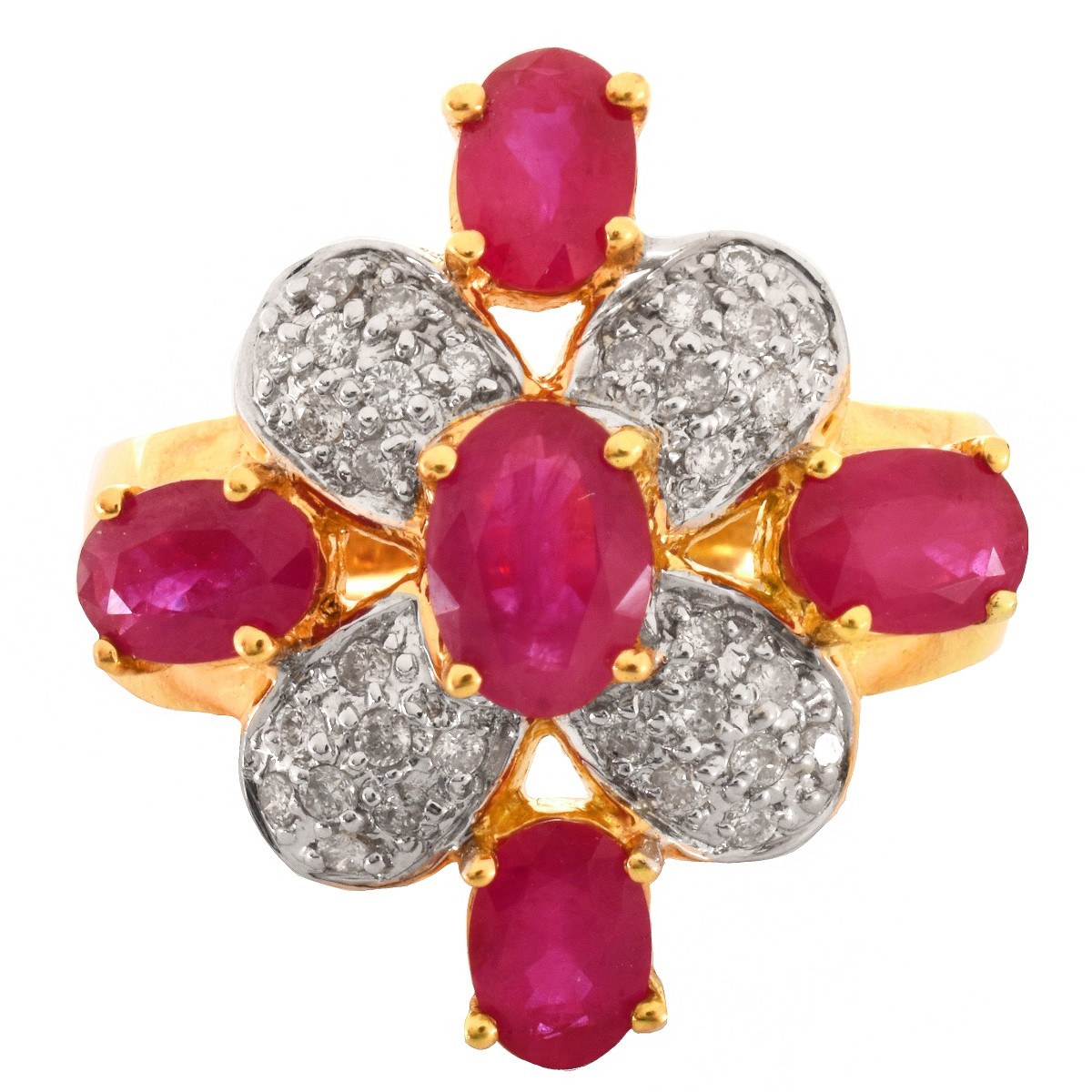 Ruby, Diamond and 18K Gold Ring