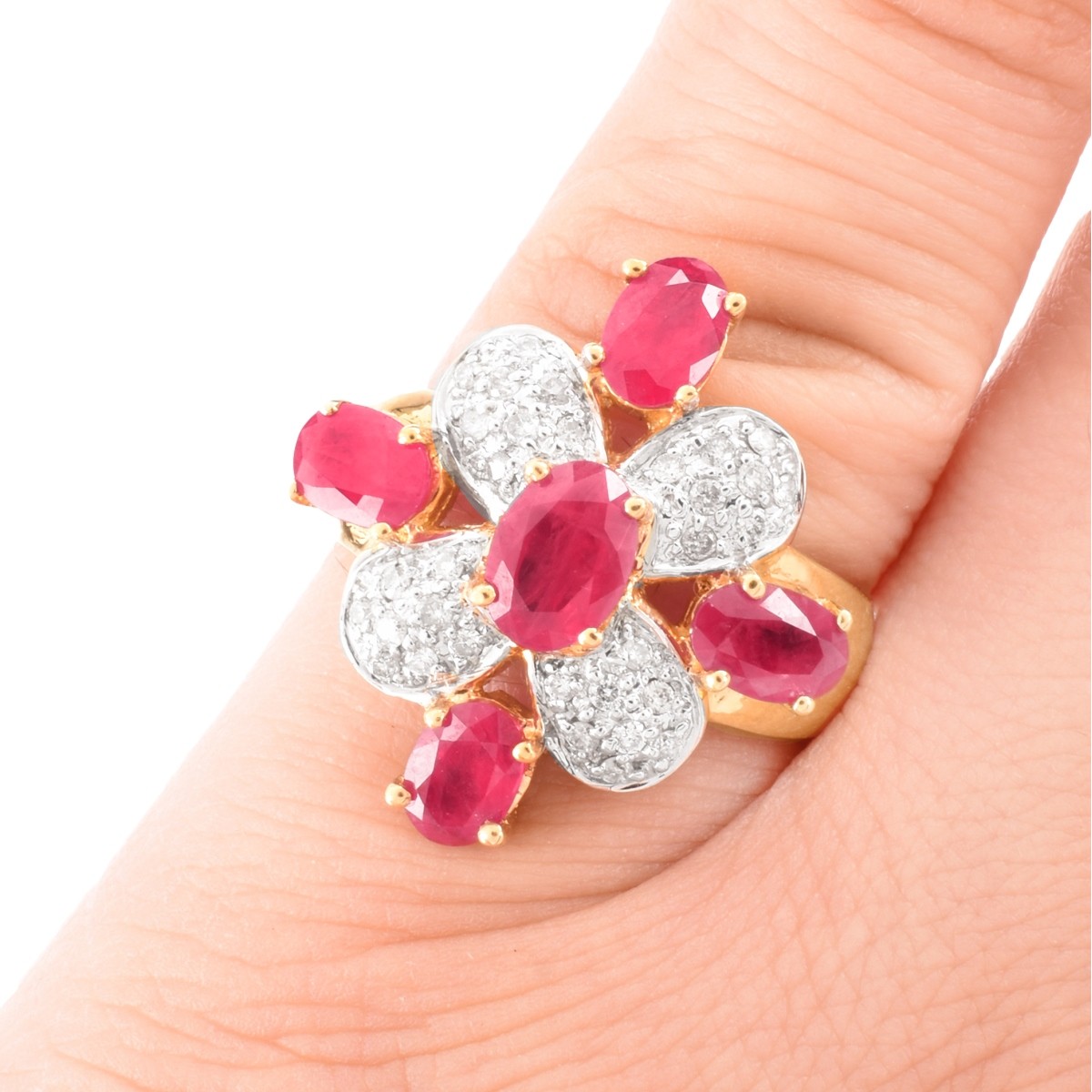 Ruby, Diamond and 18K Gold Ring