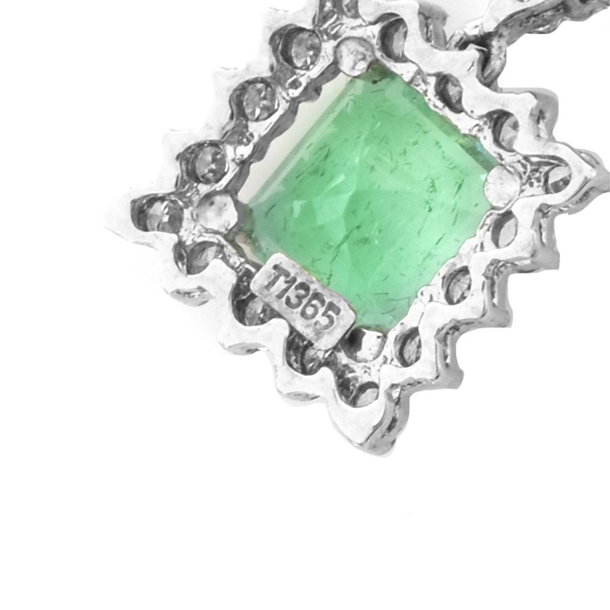 Emerald, Diamond and 18K Pendant Necklace