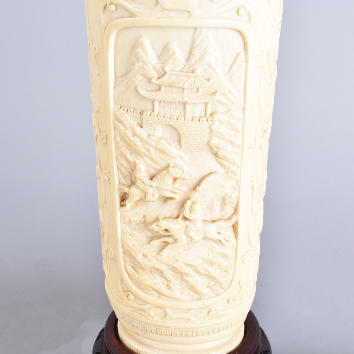 Chinese Ivory Covered Vases