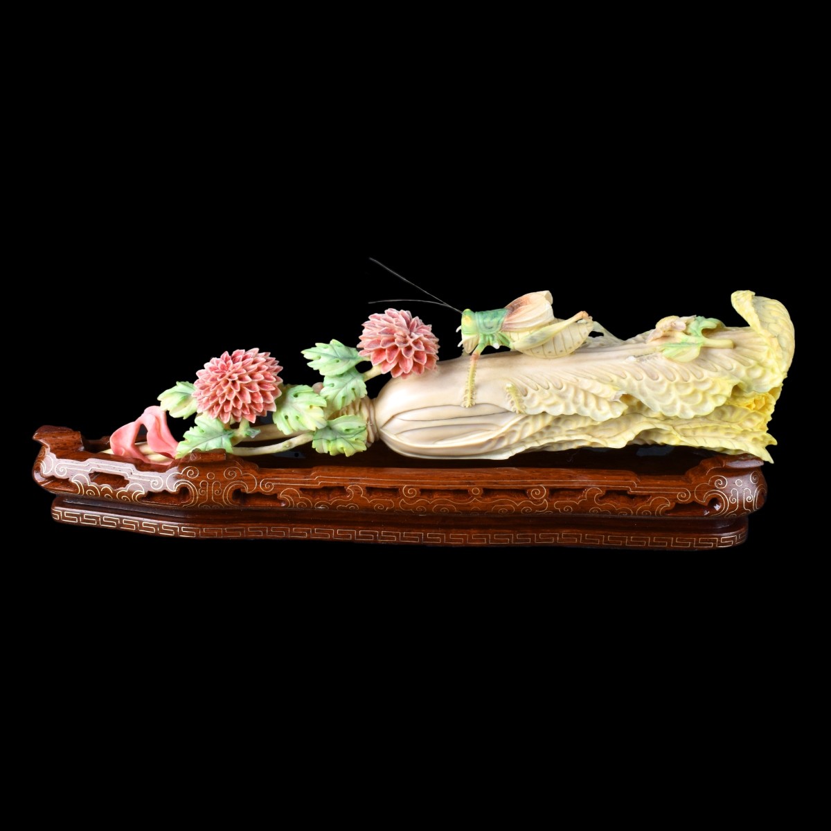 Chinese Carved Ivory Cabbage