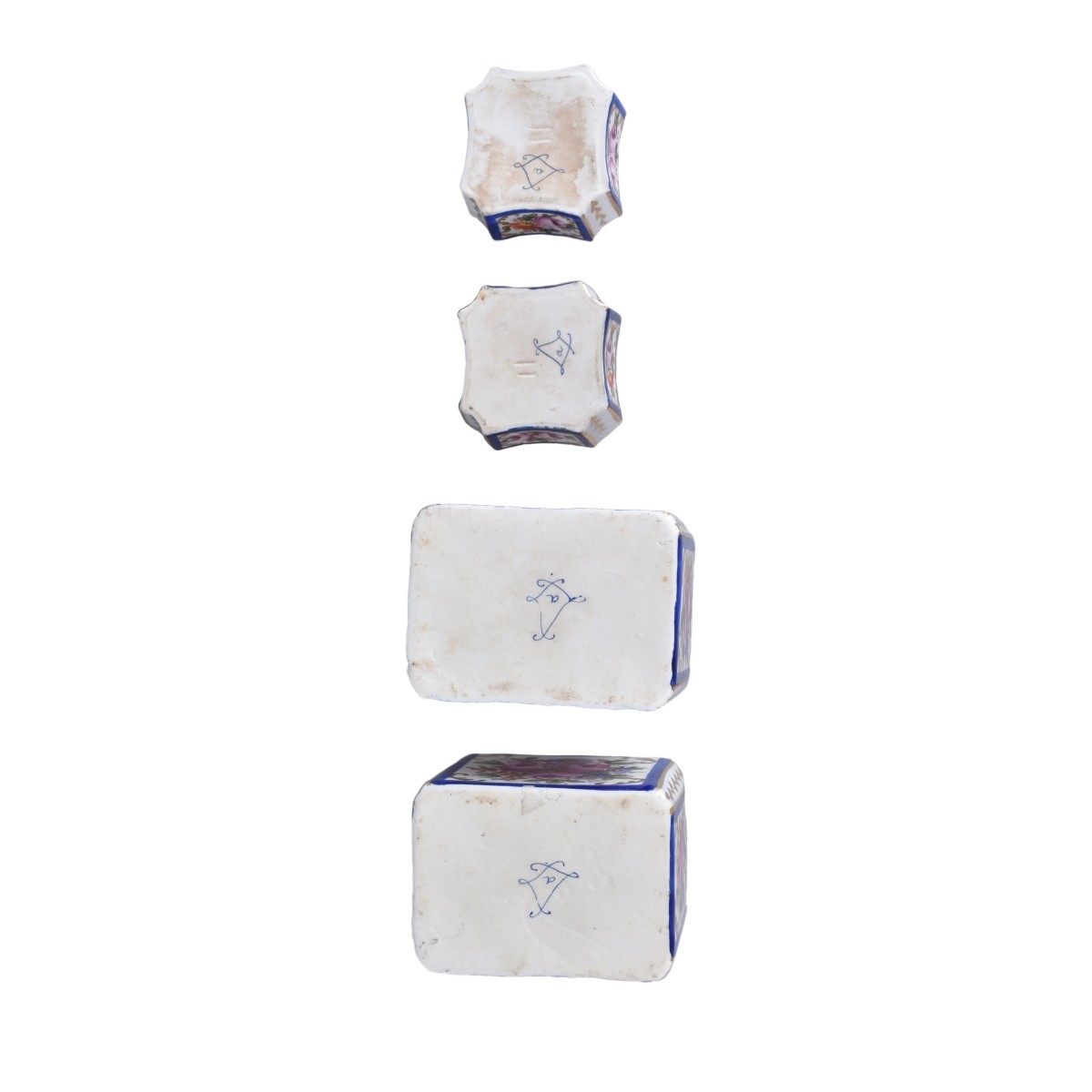 4 Sevres Perfume Bottles