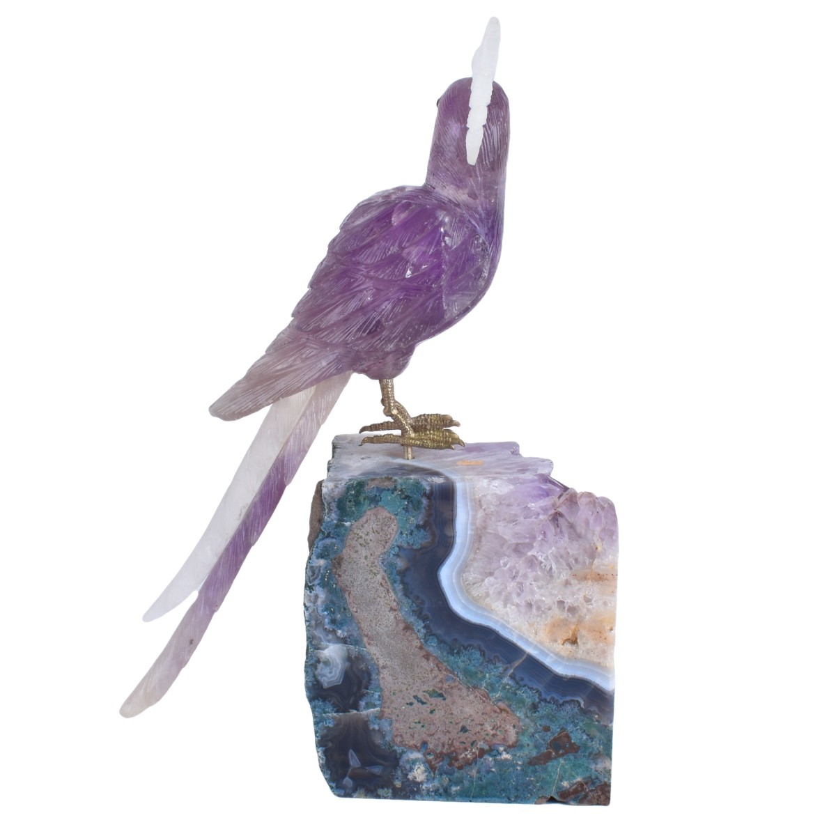 Amethyst Bird Sculpture