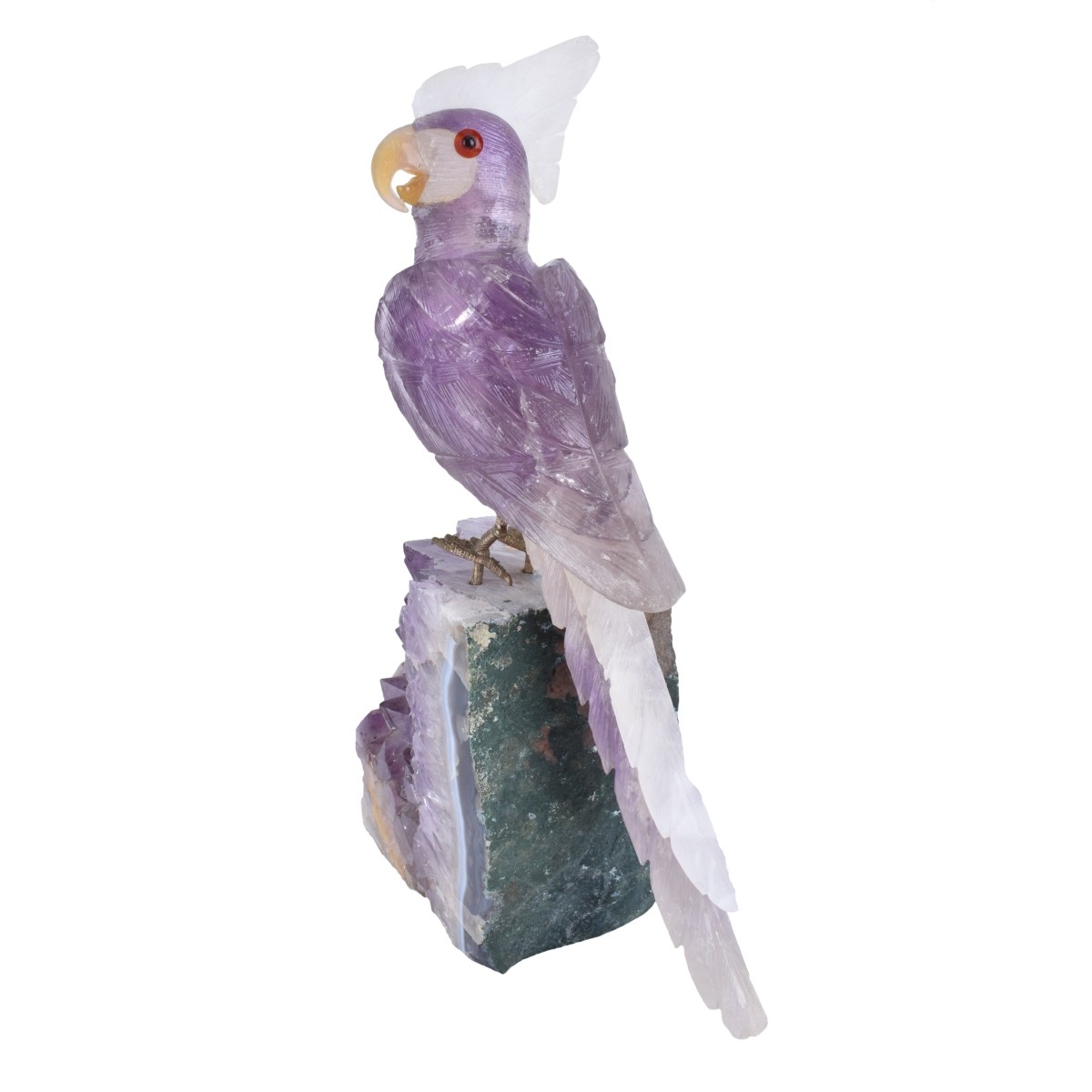 Amethyst Bird Sculpture