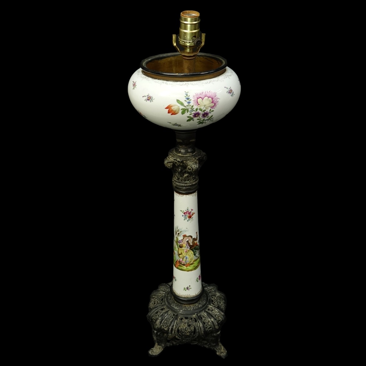 Victorian Porcelain Lamp