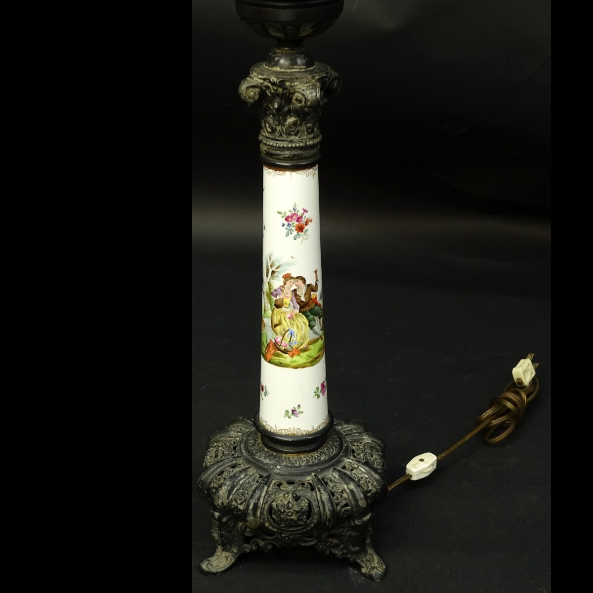 Victorian Porcelain Lamp